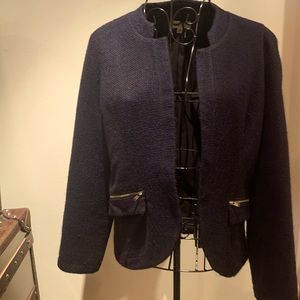 Navy Tweed blazer